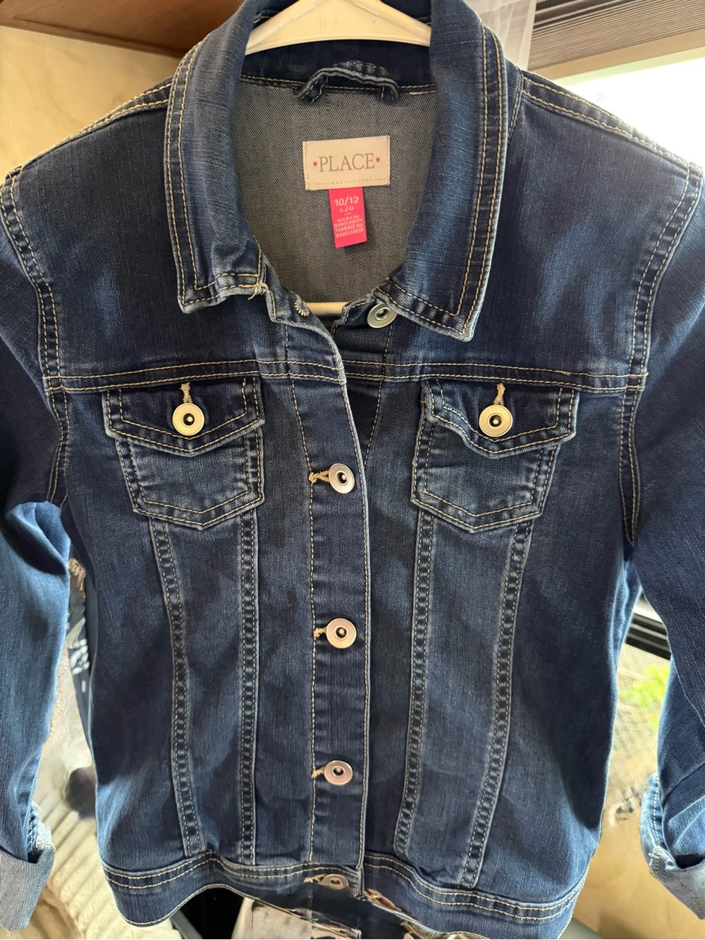 Girls Dark Blue Denim Jacket